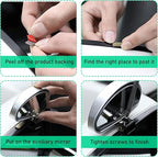 Blind Spot Car Mirror, Vehicle Adjustable 360 ° Rotation Auxiliary Convex Wide Angle Mirror, Auto Snap Way Clip On Side Rearview Mirror Universal for Car Truck SUV (A, Black)