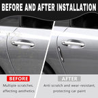 4PCS Car Door Edge Guards, Anti-Scratch Car Door Protector Trim Strip with Self Adhesive, Universal Door Guards for Cars Trucks SUVs, Exterior Car Accessories (Black)