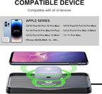 Wireless Car Charger, 20W/15W/10W Car Wireless Charger Pad, Non-Slip Charging Pad for Car Compatible with iPhone16/15/14/13/12, Samsung Galaxy S25-S9, Android Phones(20W Adapter)