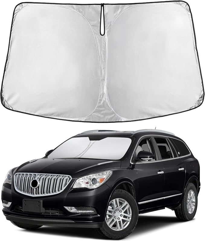 Windshield Sunshade Compatible for Buick Enclave 2010-2015 2016 2017, Sun Visor for Front Windshield & Window Sun Shade Cover, UV Heat Blocker & Protector, Car Accessories