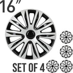 SCITOO Premium 16 Inch Hubcaps Set of 4 Wheel Rim Cover OEM Style Easy Snap On Car Truck SUV Hub Cap Replacement for Dodgefor Honda,for Mazda,for Kia,for Ford,for Mitsubishi,for Hyundai,etc.