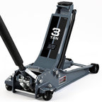 3 Ton Extra Long Reach Floor Jack Hydraulic Low Profile Floor Jack with Dual Piston Quick Lift Pump, Home and Workshop Car Maintenance for Various Vehicles, 3 Ton (6,600 lbs) Capacity, Grey