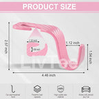 Car Purse Hook, Headrest Hook for Car, 4 Pack Universal Auto Car Seat Headrest Hook Hangers Organizer for Purse Coat Umbrellas Grocery Bags Handbag, Car Accessories - Carbon Fiber Pink