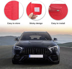 2PCS Small Leather Car Sun Visor Organizer, Multifunctional Auto Visor Document Holder with Sunglasses Clip, Universal Car Interior Organizer for Drving License, Card, Pen (Red)