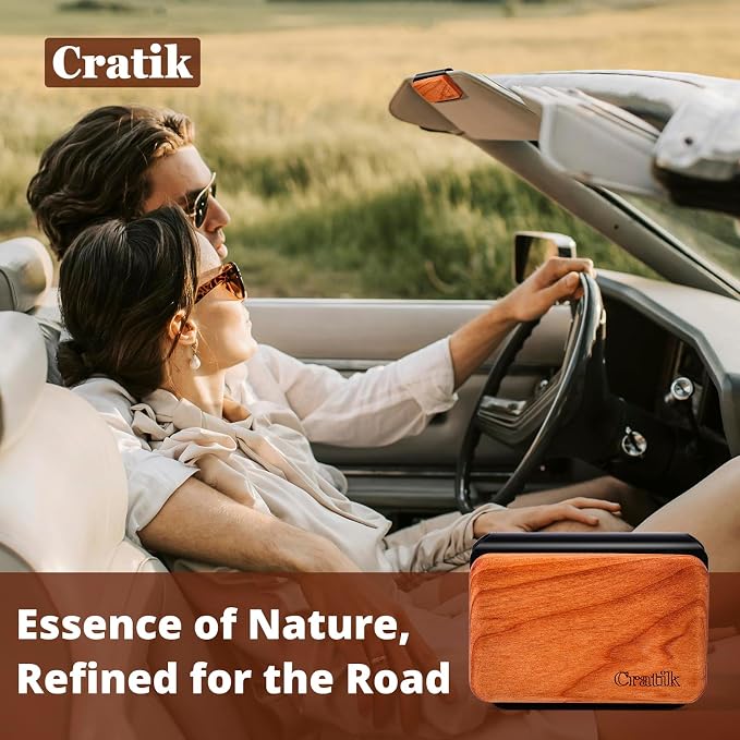 Car Air Freshener - Wood Air Freshener - Car Odor Eliminator for Visor Clip-Variety Scent Refill, Vehicle Scent Diffuser for Cabin, Truck & SUV - Pack of 3 (Grove-Pine-Open air)-CLIP INCLUDED