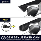 Mangoal Front 4K & Rear 1080p Dash Cam Custom for BMW X1 Gen2 F48/F49 2017 2018 2019 2020 2021 2022(Model B), sDrive28i xDrive28i, OEM Style, 2160P UHD Video, WiFi & APP, GPS, 128GB Card