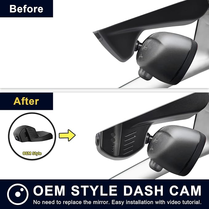 Mangoal 4K Dash Cam Custom for BMW X1 Gen2 F48/F49 2017 2018 2019 2020 2021 2022(Model B), sDrive28i xDrive28i, OEM Style, 2160P UHD Video, WiFi & APP, GPS, 64GB Card