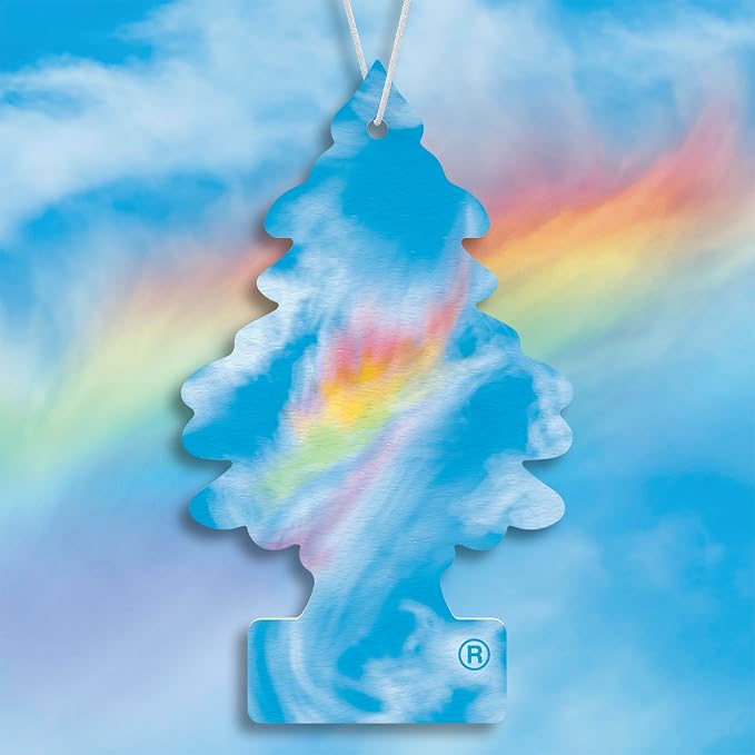 Car Air Freshener | Hanging Tree Provides Long Lasting Scent for Auto and Home | 24 Air Fresheners |Fire Rainbow