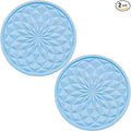 2 Pack Silicone Car Cup Holder Coaster – 2.75 Inch Non-Slip Drink Mat, Universal Fit for Most Vehicles – Cute & Functional Auto Accessories (Light Blue)