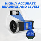 Universal Wheel Alignment Tool, Magnetic Digital Caster Camber Gauge, LCD Camber Alignment Tool for Car Truck RV SUV Motorcycle, 90° to + 90°