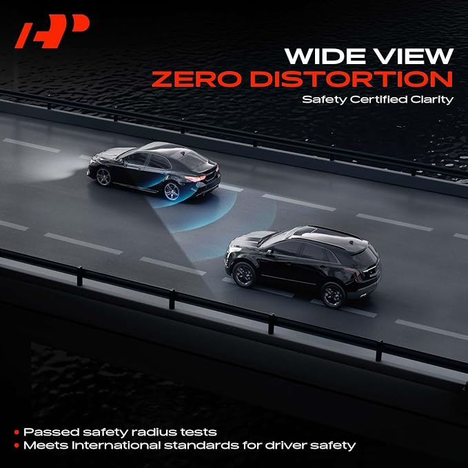 Right Passenger Side Heated Power Mirror Glass | Compatible with Hyundai Venue 2020-2025 - Exterior Side View Convex Mirror, w/o Auto Dimming Cable, with Backing Plate