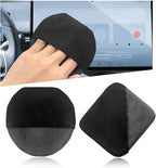 Car Screen Cleaner, Microfiber Auto Screen Cleaning Pad, Foldable Touch Screen Cleaner Cloth for Vehicle Dashboard LCD Display, Interior Car Accessories (Square+Round)