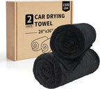 2-Pack Car Drying Towel (28" x 36"),1500 GSM Double Sided Microfiber Towels | Super Absorbent ；Streak-Free, No Water Spots；Easy to clean and maintain；Suitable for Car, truck, SUV，bathroom，etc