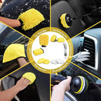 27Pcs Car Detailing Kit, Car Detailing Brush Set, Auto Detailing Drill Brush Set, Car Detailing Brushes, Car Wash Kit, Car Accessories, Car Cleaning Tools Kit for Interior, Exterior, Wheels