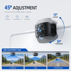 Backup Camera, AHD & CVBS License Plate Rear/Front View Back Up Camera for Car/Truck/SUV/Pick up, IP69K Waterproof LED Universal Reverse Camera-AGQT01