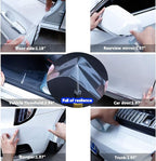 Car Door Edge Guard Invisible Automotive Door Sill Guard Protectors Anti-Scratch Adhesive Tape Waterproof Strips for Car Door Edge Protection (33Ft x 2.75", Transparent)