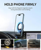Car Phone Holder for Toyota Camry/ Hybrid 2021-2024 Accessories 9" Screen | Magsafe Magnetic Cell Phone Mount Clip Compatible with iPhone, 3D fit Stable Dashboard GPS Navigation Bracket Cradle Stand
