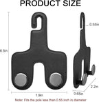 Car Headrest Hook, Bags Hanger for Car, Leatehr Car Double Hooks for Purses and Bags, Car Hanger Storage Holder for Handbag Coat Umbrella, Car Inside Accessories
