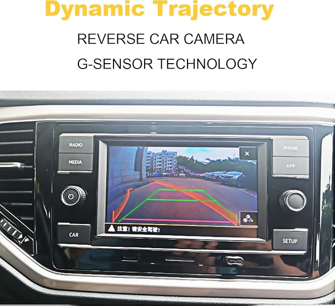 Car Trunk Handle Dynamic Camera Rear View HD Camera for Audi A4 A5 S5 Q3 Q5 for VW Passat Tiguan Golf Passat Touran Jetta Sharan Touareg with Moving Guide Parking line