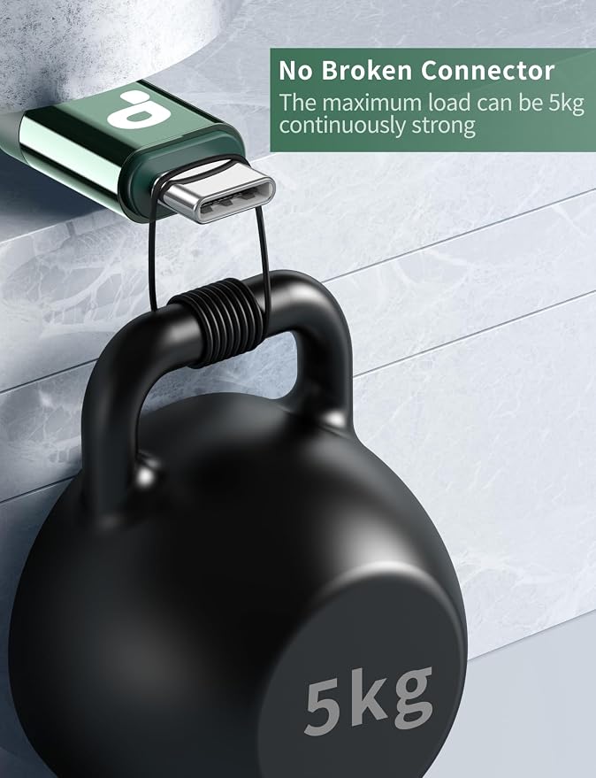 USB to USB C Cable Fast Charging 6FT, USB A to USB C Charger Cord, Upgraded Extra Durable Braided USBC Cable Compatible with iPhone 16 15 Pro Max,Samsung Galaxy S10 S9 Plus, LG and More -Green 2 Pack