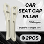 Car Seat Gap Filler Organizer, 2PCS Multifunctional Vehicle Fill Gap Blocker with Storage Slot Between Seat Console, Anti-Drop Auto Interior Organization, Universal for SUV Truck Sedan(Beige)