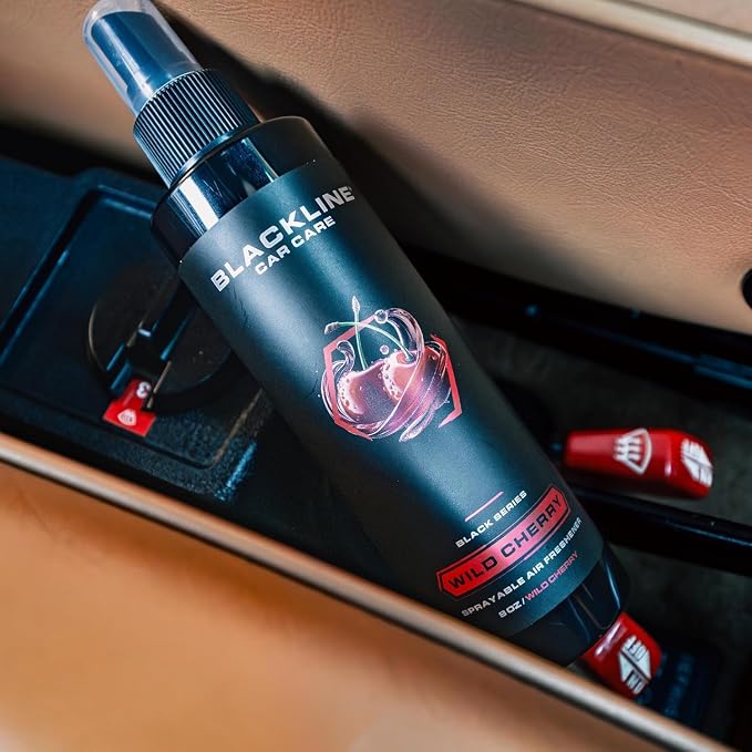 Wild Cherry Car Air Freshener Spray, Premium Odor Eliminator for Cars, Trucks, RVs, SUV, or Home Use - 8 fl OZ - Air Freshener - Wild Cherry Spray