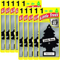 Car Air Freshener | Hanging Paper Tree for Home or Car | Black Ice | 10 Pack