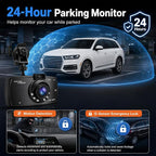2.4-inch 1080p High-Definition Dash cam for Cars with Super Night Vision, 24-Hour Video Recording, 120° Large Wide-Angle, G-Sensor Parking Monitoring Loop Video Motion Detection
