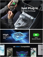 90W USB C Car Charger for iPhone 17/16/15 Series | Car Charger USB C Fast Charge Adapter,Super Fast for Men Women, Car Accessories, Compatible with iPhone 17 16 15 Pro Max