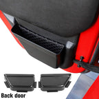 for Wrangler JK Storage Pockets, Side Door Organizer Box for Jeep Wrangler 2011-2018 JK JKU Interior Storage Accessories Black 4pcs