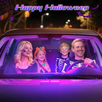 Led Lights for Halloween Car Accessories Interior, Christmas White Elephant Gifts for Him Her Men Women Teen Boys Girls, APP Control with USB Port Color Change Lights for Truck Decor