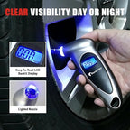 Digital Tire Pressure Gauge,Accurate Cars Air Gauge 150 PSI,Silver | 0-150PSI Calibrated,Accurate in 0.1 Increments,4 Measurement Units,Backlight LCD&Nozzle Light,for Everyday Vehicles