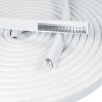 Edge Trim White U-Channel Rubber Trim Edge with Metal 1/2" X 3/8" - Fit Gap 3/64" to1/4 Car Door Edge Sealing Strip, PVC Weather Stripping with Steel, Metal Edge Protector, 26FT