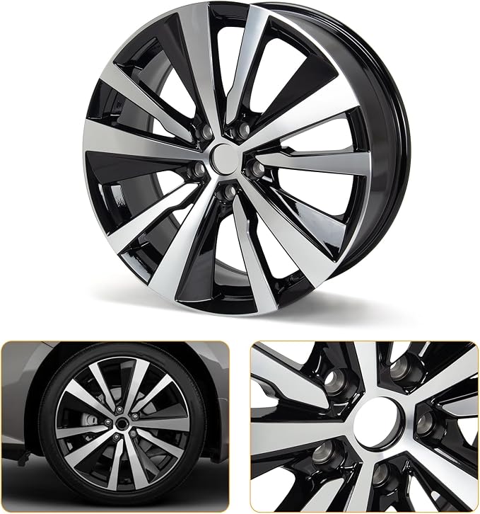 New 19x8" 19 Inch Premium Aluminum Alloy Wheel Rim Fits for 2019 2020 2021 2022 Nissan Altima | OEM Design, Alloy Replacement Wheel, Super Duty Car Rims Replacement - OE Stock Specs