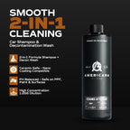 Ceramic Aftercare Soap (16 fl. oz) – pH Neutral 2-in-1 Car Shampoo for Ceramic Coatings, Made in USA, High Foaming, Safe on All Surfaces, Boosts Hydrophobic Protection