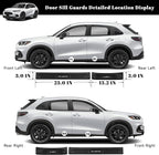 4PCS Car Door Edge Guards Door Sill Protector for Honda 2023-2025 2026 HRV HR-V Accessories ABS Plastic Material Matte Black Car Door Threshold Protection