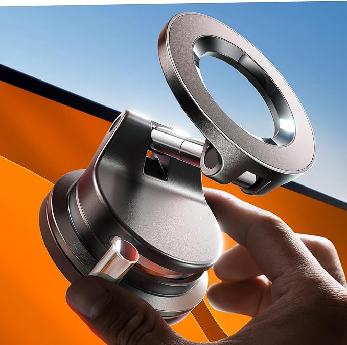 for Magsafe Car Mount, Magnetic Phone Holders for Your Car Vacuum, Phone Mount for Car Accessories for Women Men Jeep BMW, Suction Phone Holder Gifts Kits, for iPhone 17 Pro Max 16 15 14 13 12