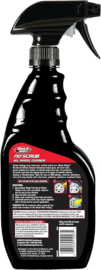 120218 No Scrub All Wheel Cleaner, 23 oz. (Pack of 2) - No Scrubbing Needed, Just Apply, Hose Off and Wipe for Clean Wheels Every Time