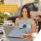 Watch-It – Monitor Mirror, Clip-On Cubicle, Computer Rear-View mirror, Convex for Personal Safety or Security, Cabinet Desk Rear-View Monitors Blind Spot
