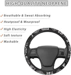American Tribal Geometric Pattern Steering Wheel Cover with a Diameter of 15" for Van Car SUV Truck Full Surround Auto Steering Wheel Protector Steering Wheels Accessories