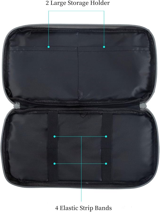 Car CD Visor Holder, 12 Sleeves Organizer with Mesh Pocket | Durable Oxford Cloth, Holds 12 CDs/DVDs, 1 Pen Holder, 1 Back Inner Pocket, Disc Storage Organizer, Fits Most Vehicle Visors