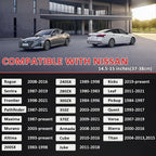 Customized Auto Car Steering Wheel Cover for Nissan(Black-Standard Size)