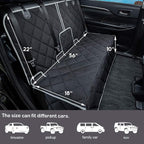 Dog Car Seat Cover Waterproof 56” x 50“ for for Trucks Cars & SUVs Back Seat Heavy-Duty Nonslip Pet Car Seat Cover Protector