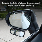 Blind Spot Mirror, Double Adjustable Mounted Blindspot Mirror HD Glass Wide Angle View, Universal, Left