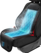 GPUTEK Liquid Cooling Car Seat Cover, 12V-24V Active Cooling Seat Cushion with 3 Cooling Modes, Quiet Seat Cooler, for Car SUV Truck
