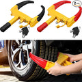 2 Pcs Wheel Lock for Cars, Heavy Duty Trailer Wheel Lock Universal Security Anti Theft Tire Clamp for Vehicles Boot Camper SUV ATV Boat Motorcycle Deterrent(Red and Black)