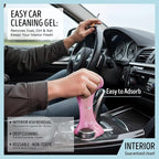 Car Cleaning Gel,Reusable Car Cleaning Putty for Interior Detailing, Car Cleaning Supplies, Auto Detailing Tools, Car Slime for Dust Removal, Car Accessories Interior, Car Cleaning Kit(Pink, 0.8 OZ)