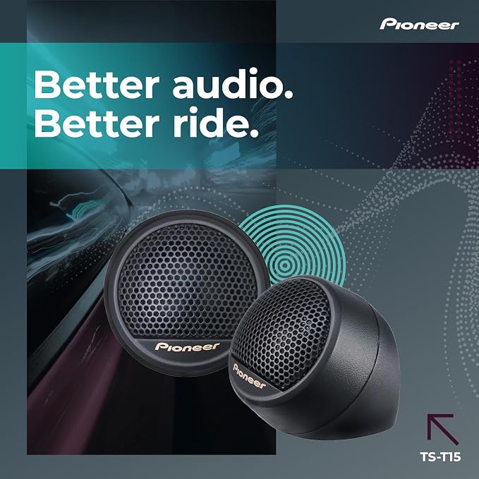 TS-T15 3/4" 120 W Max Power, Polyester Fiber Soft Dome - Tweeter (pair)