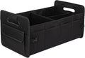 Car Trunk Organizer, Car Organizers and Storage Collapsible Multi Compartment Container Box, Adjustable Car Accessories for SUV Sedan Truck, Standard Size, Black