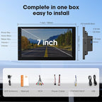 7 Inch Double DIN Car Stereo, Wireless Apple CarPlay & Android Auto, Android 13 Touchscreen Car Radio with GPS Navigation, 2GB+32GB, Steering Wheel Control, No Backup Camera